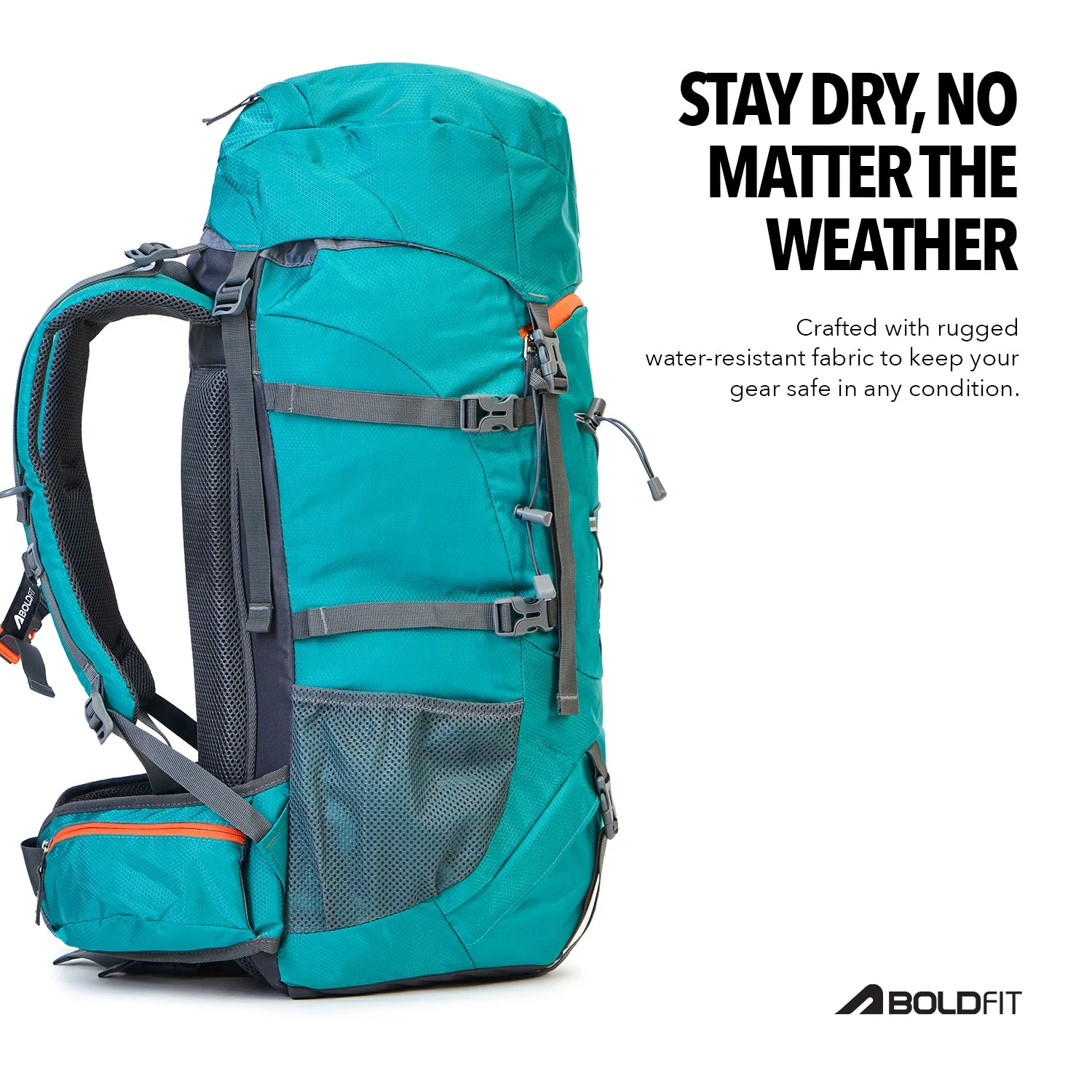 Summit Pro Rucksack 60L - Peacock Blue - Image 4