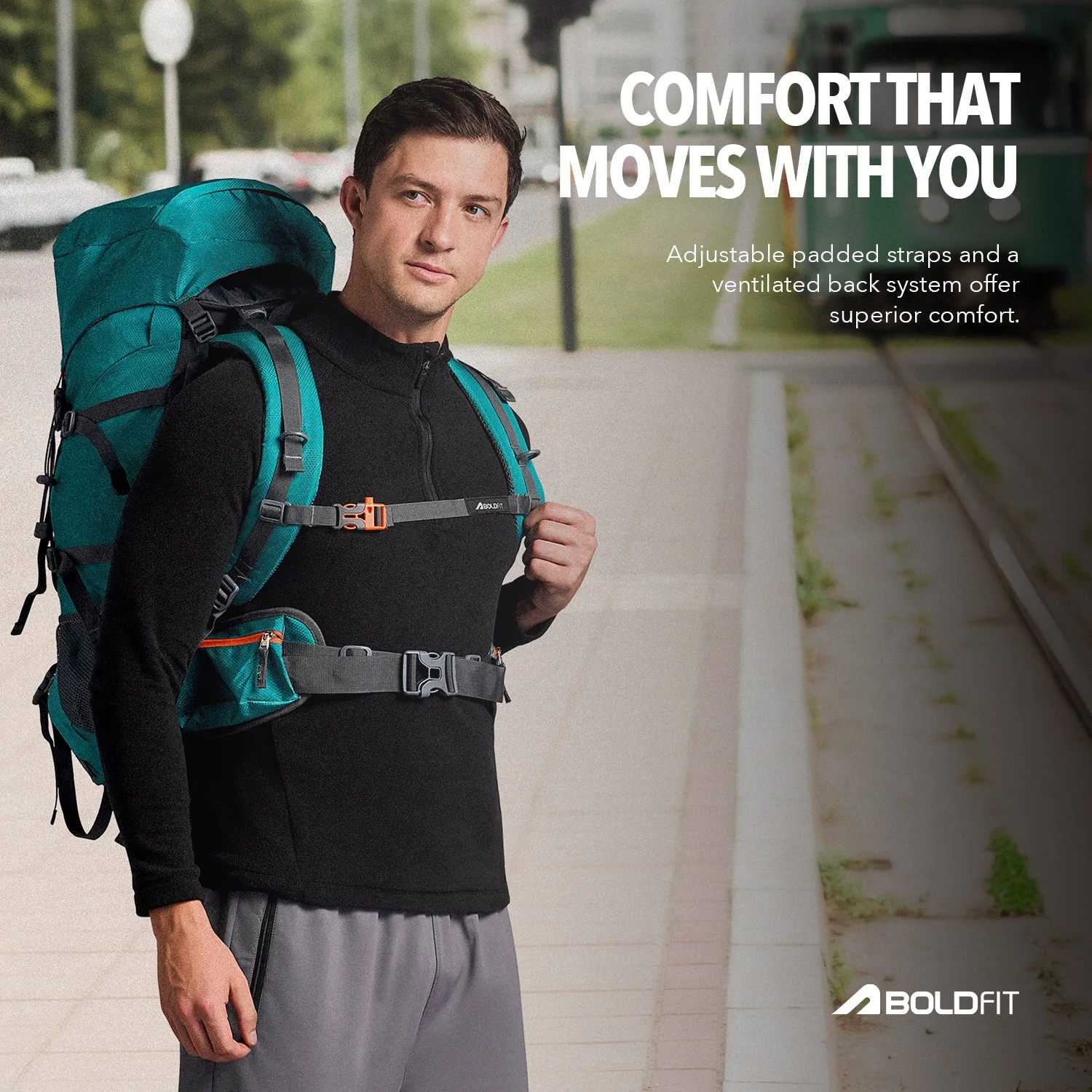 Summit Pro Rucksack 60L - Peacock Blue - Image 5