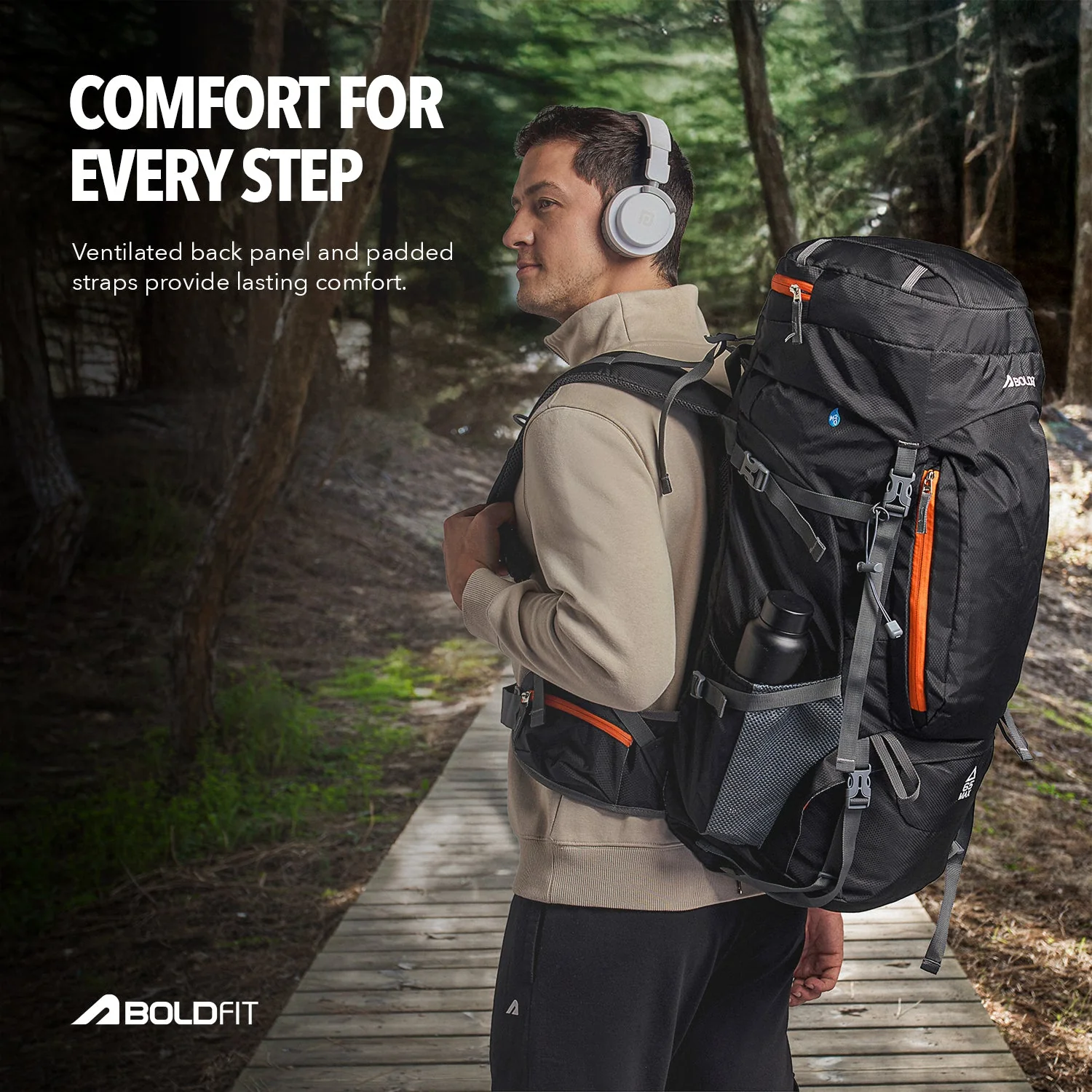 Summit X Rucksack 65L - Black - Image 5