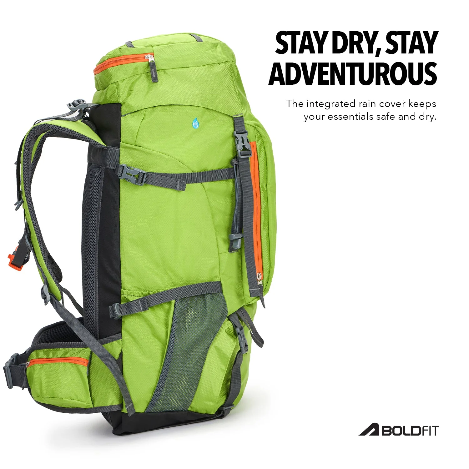 Summit X Rucksack 65L - Limegreen - Image 4