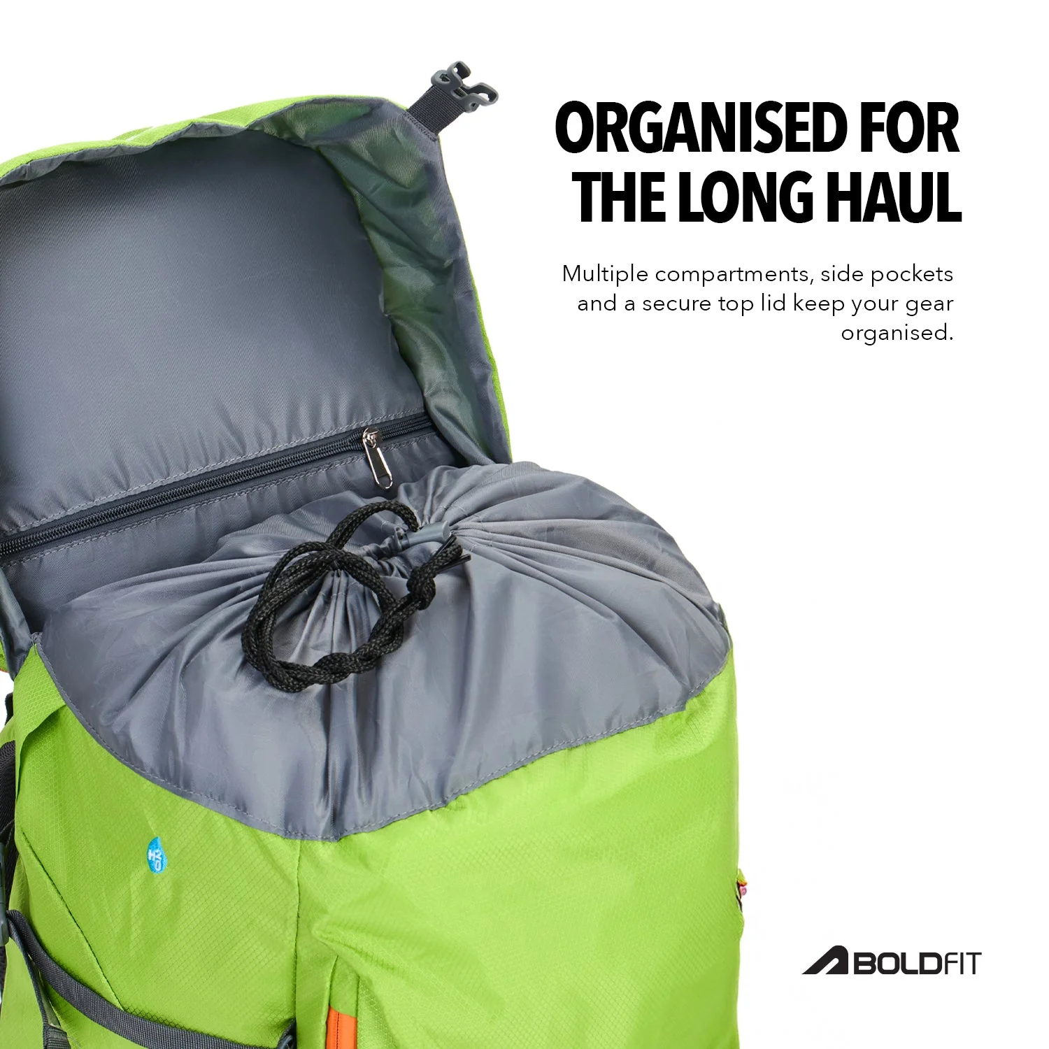 Summit X Rucksack 65L - Limegreen - Image 6