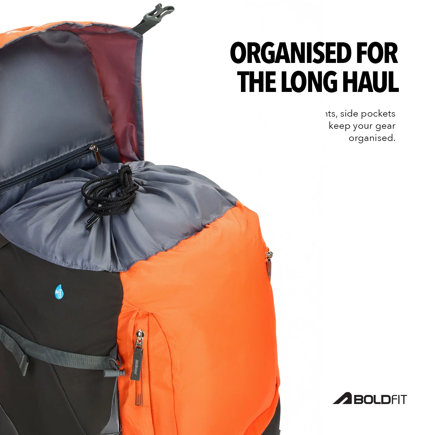 Summit X Rucksack 65L - Orange - Image 6