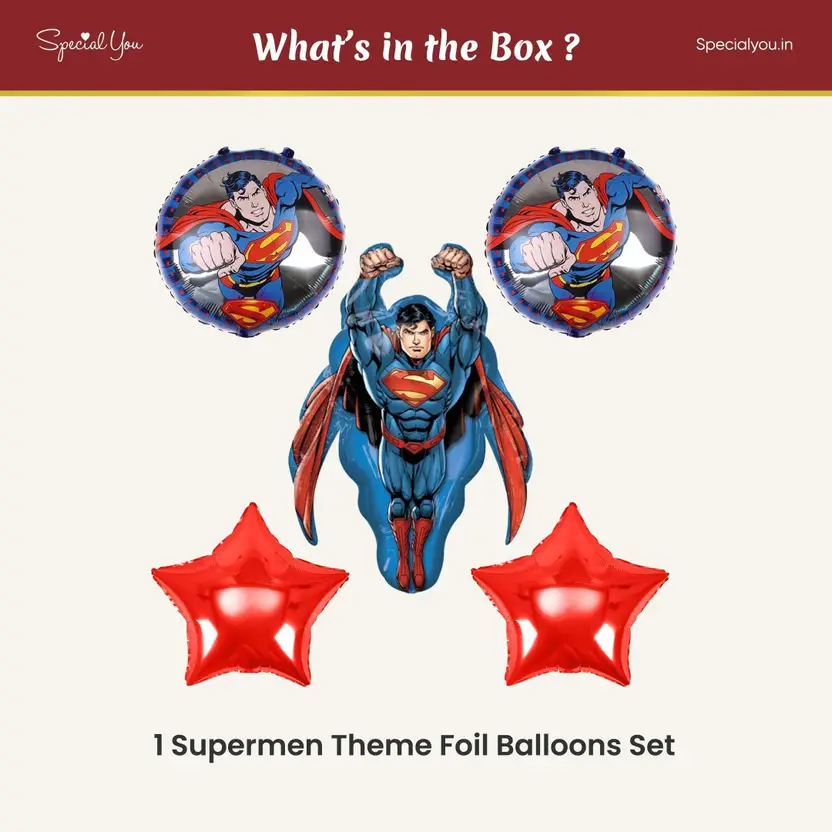 Superman Foil Balloon Set - Image 3