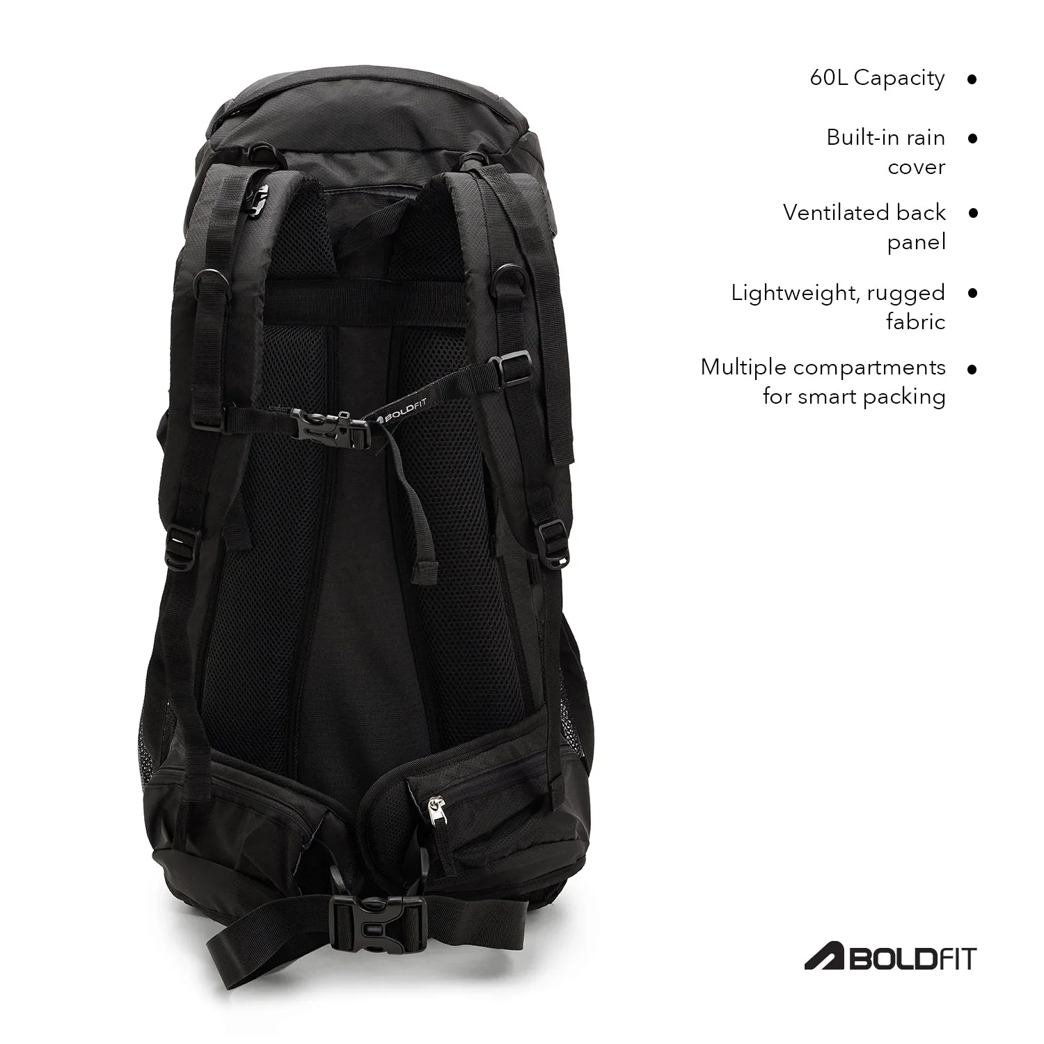 Trail Max Rucksack 60L - Black - Image 3