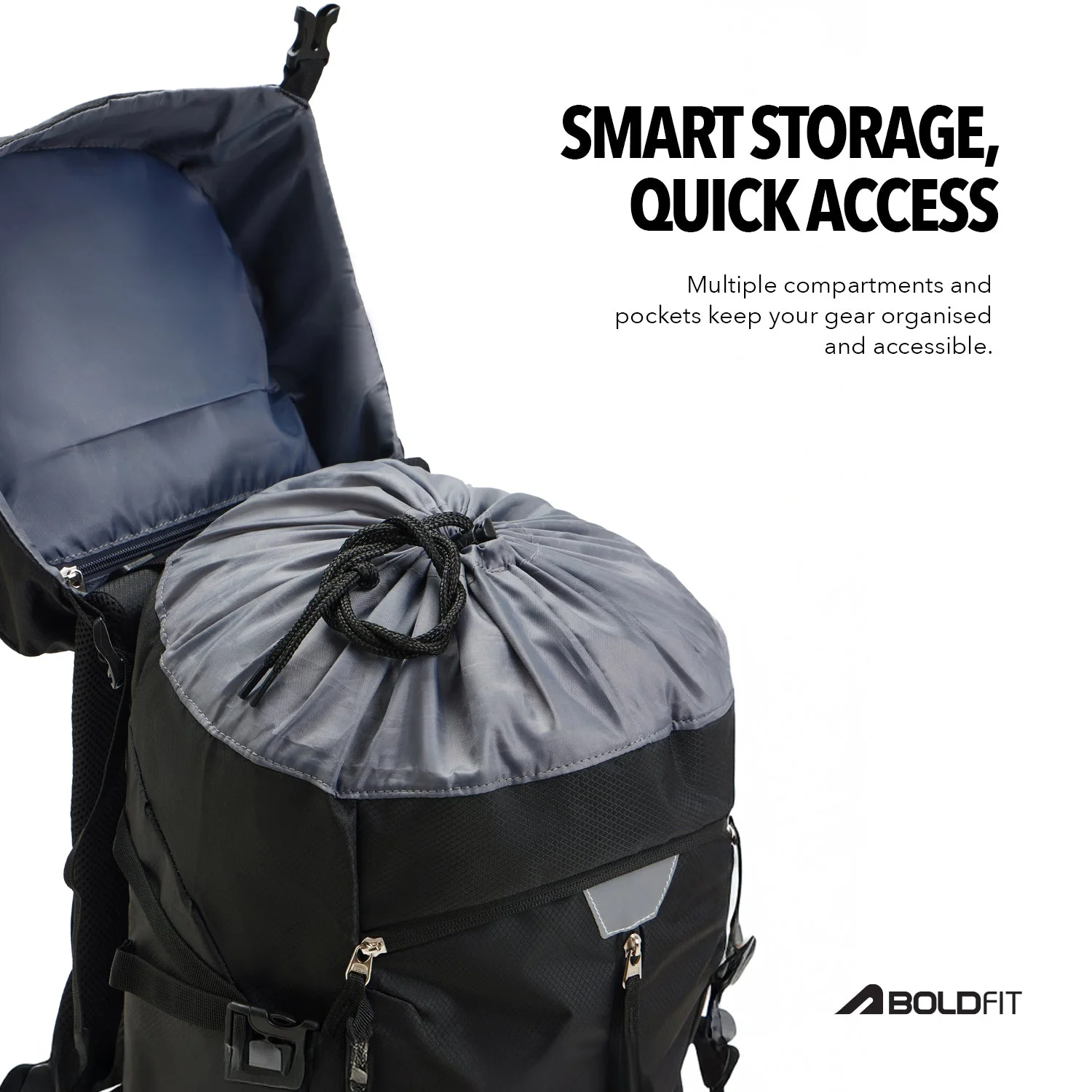 Trail Max Rucksack 60L - Black - Image 6
