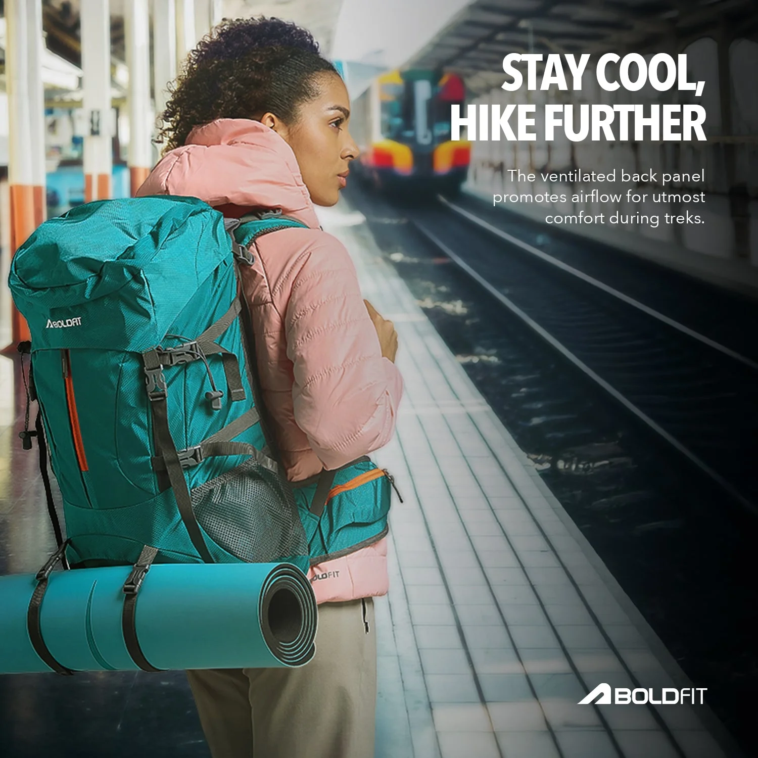 Trail Max Rucksack 60L - Peacock Blue - Image 5