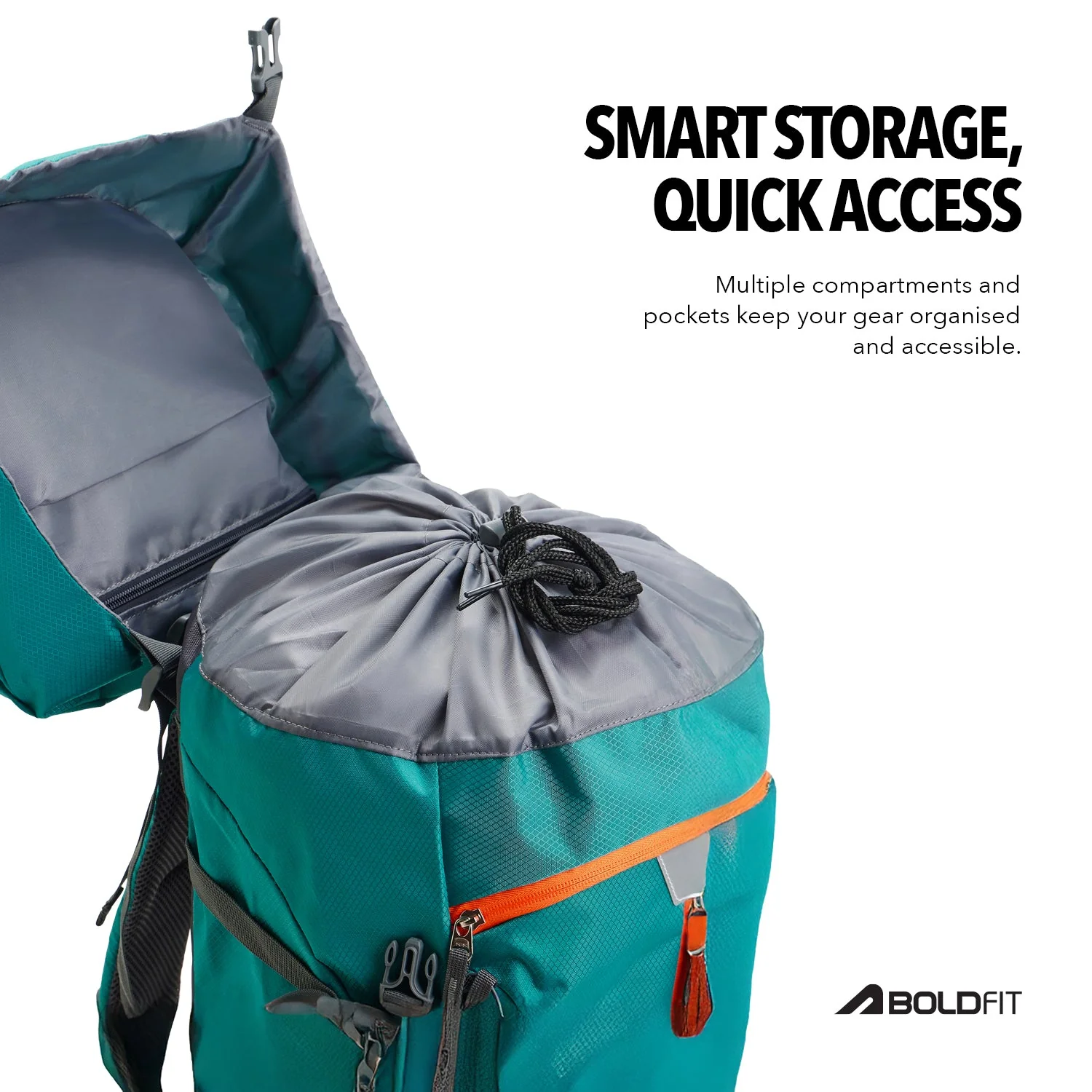 Trail Max Rucksack 60L - Peacock Blue - Image 6