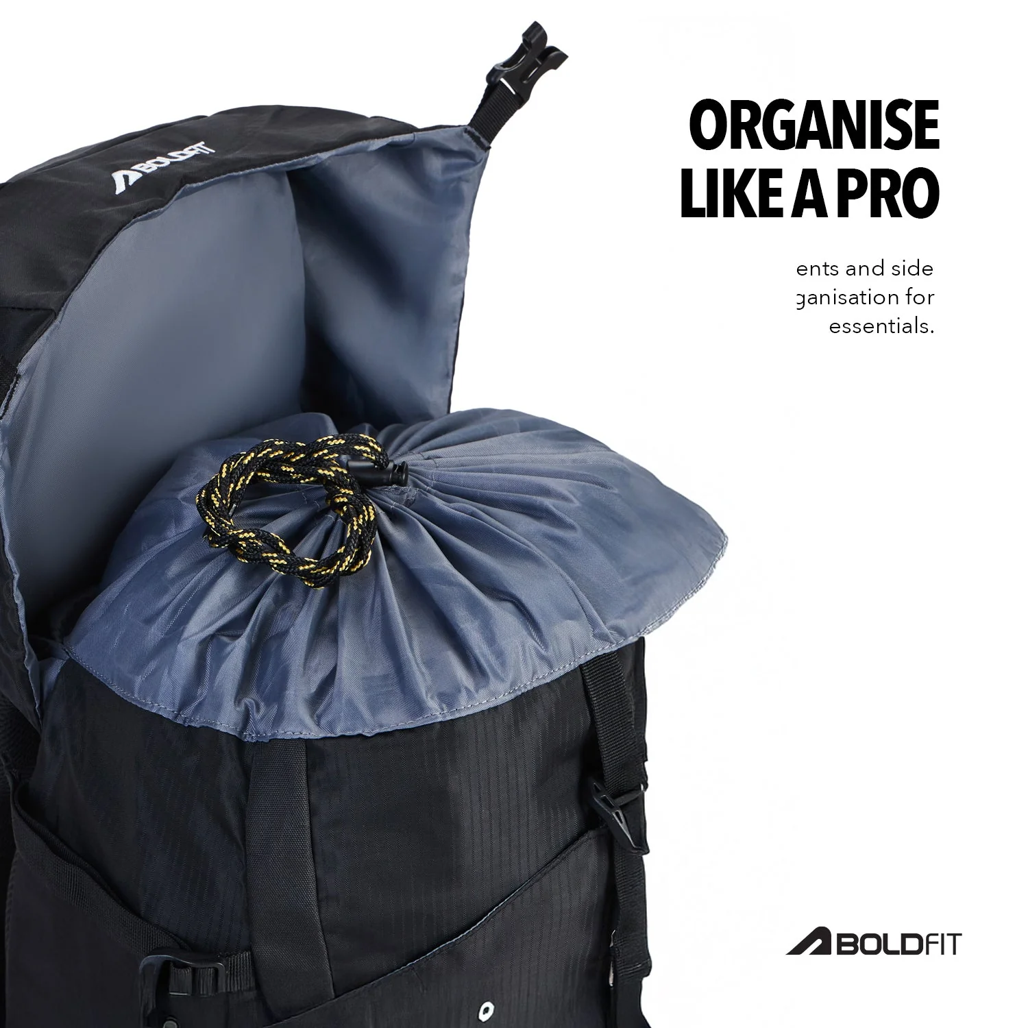 Trekmaster Rucksack 70L - Black - Image 6